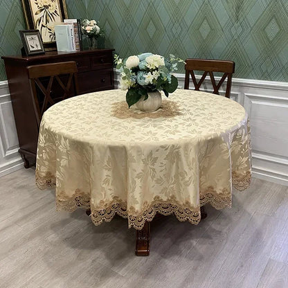 Table Cloth Round Tablecloth Art Household Lace Europe Dining Table Cover