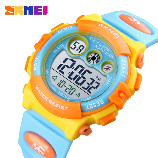 SKMEI Brand Sport Children Watch Waterproof LED Digital Kids Watches