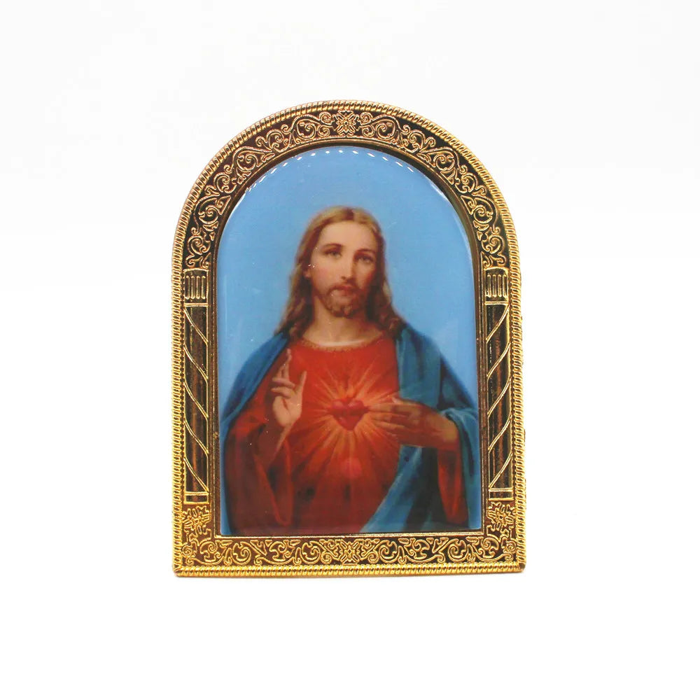 Jesus Cross Icons Orthodox the Heart of Christ Catholic Relic Church Utensils