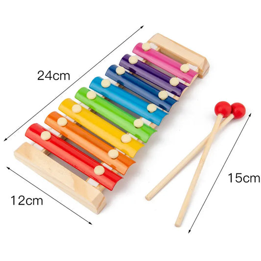 Montessori Wooden Baby Toys Rattle Educational Newborns Toy Rattle Baby Games