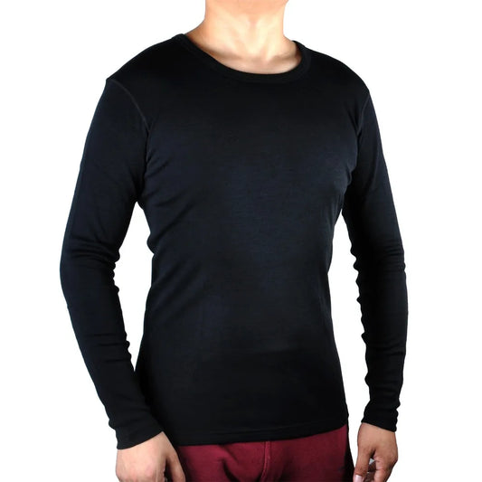 Men Pure 100% Merino Wool Winter Long Sleeves Thermal Warm Sweater