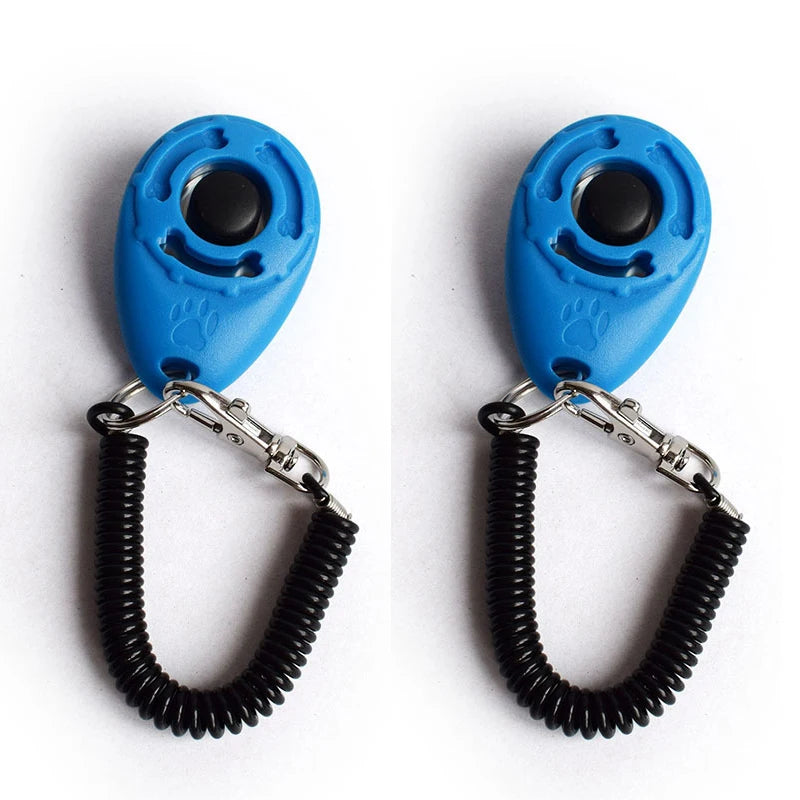 2Pcs Dog Clicker Toys Pet Tranining Clickers Obedience Dog Cat Training Trainer