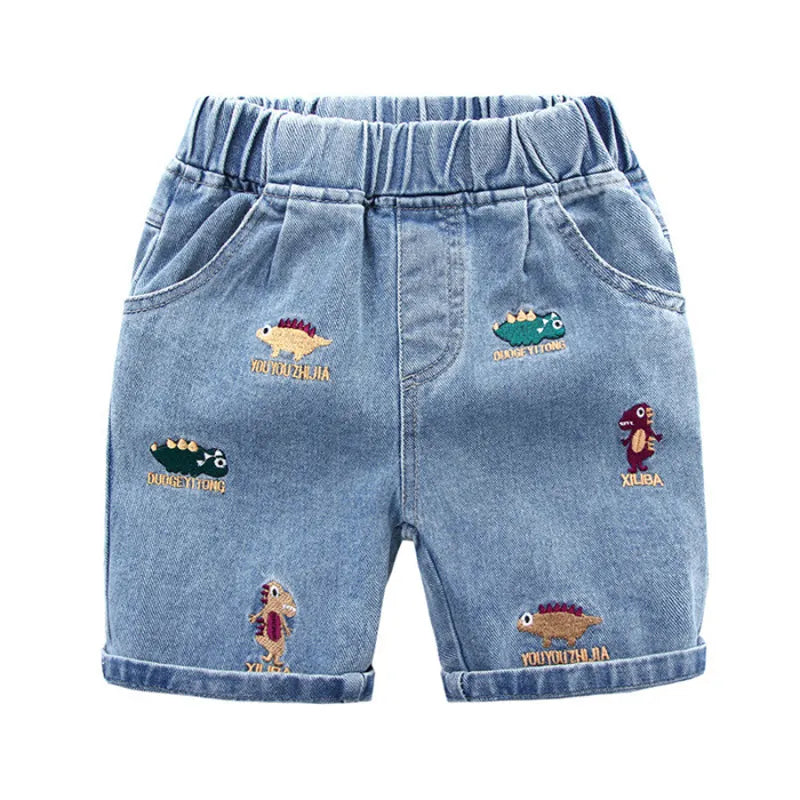 IENENS Kids Boys Beach Shorts Jeans Children Clothes Pants Denim Clothing