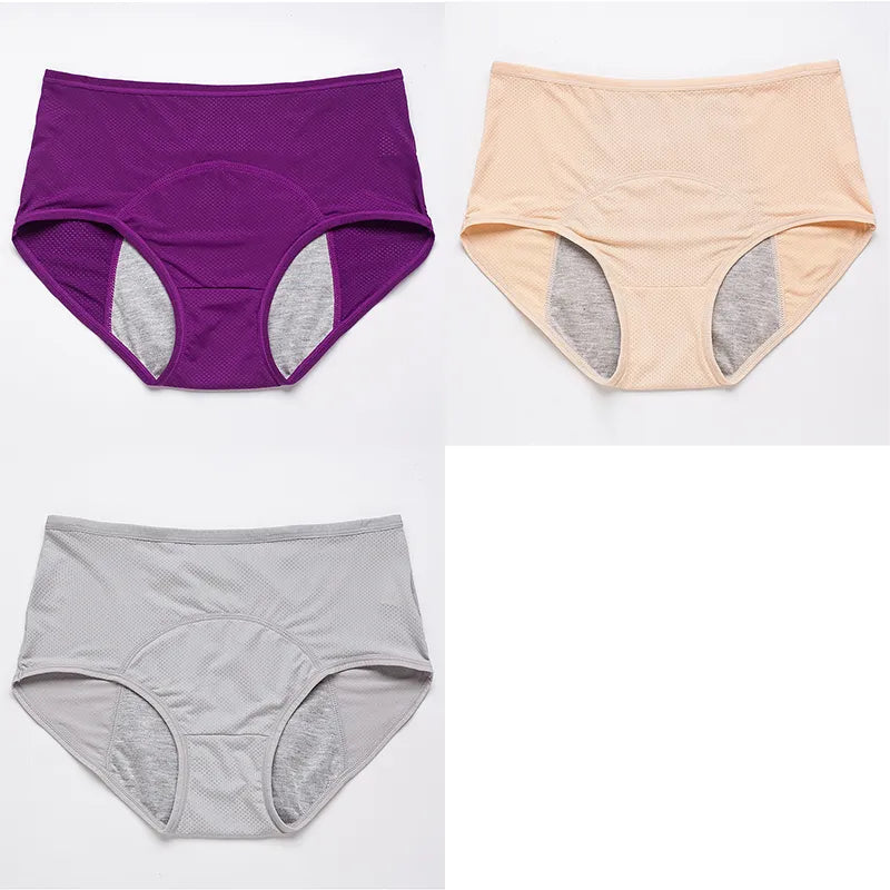 3pcs/Set Leak Proof Menstrual Panties Women Period Underwear Sexy Pants