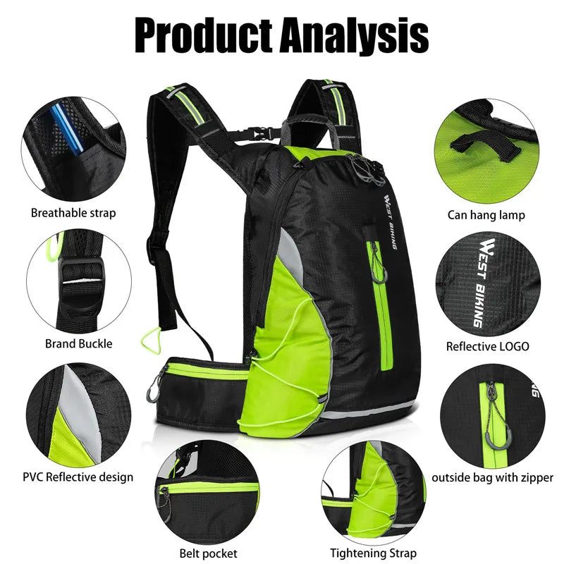 Waterproof Bicycle Bags Outdoor Sports Backpack Breathable Men Bike Bag Cycling