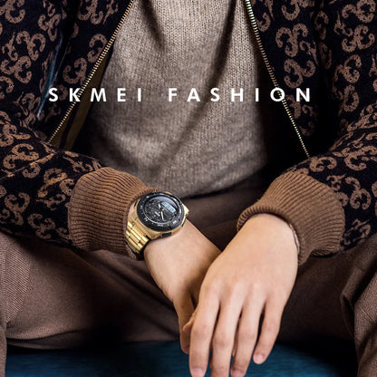 SKMEI Watch Men's Watch Fashion Sport Watches Stainless Steel Strap Mens Watches