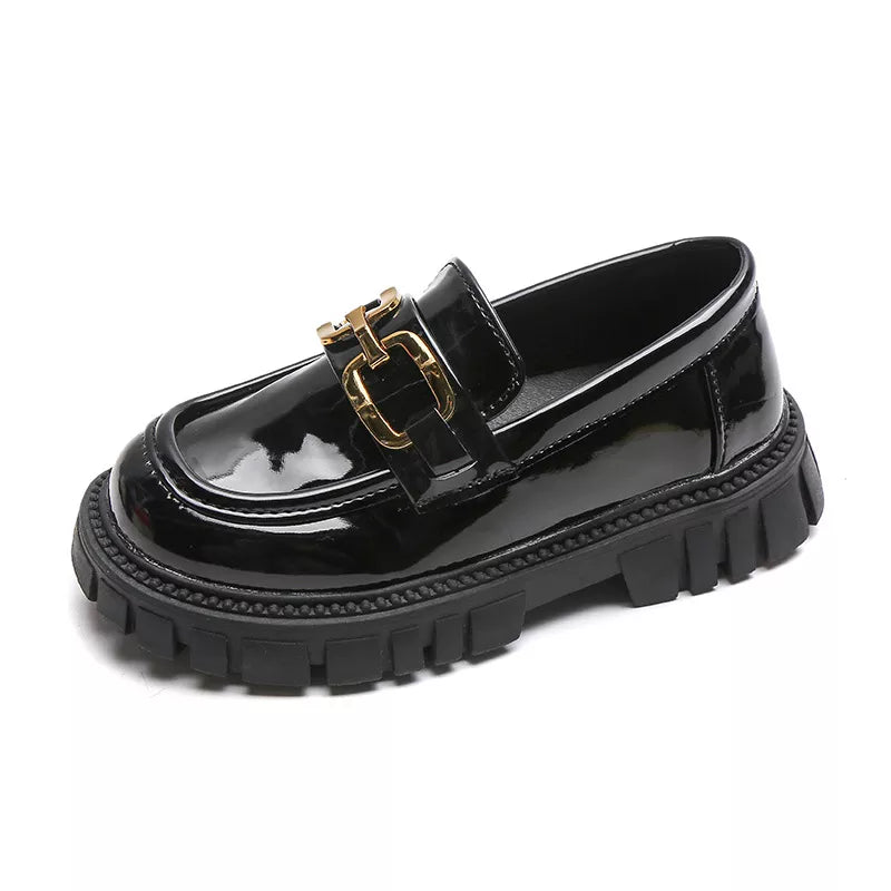 Baby Girl Shoes Autumn Black Loafers Princess Shoes Baby Boys