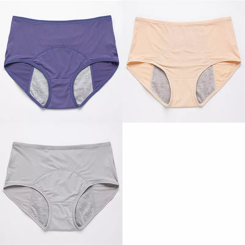 3pcs/Set Leak Proof Menstrual Panties Women Period Underwear Sexy Pants