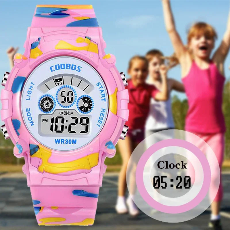 2021 Boys Sports Military Kids Digital Watches Student Children's