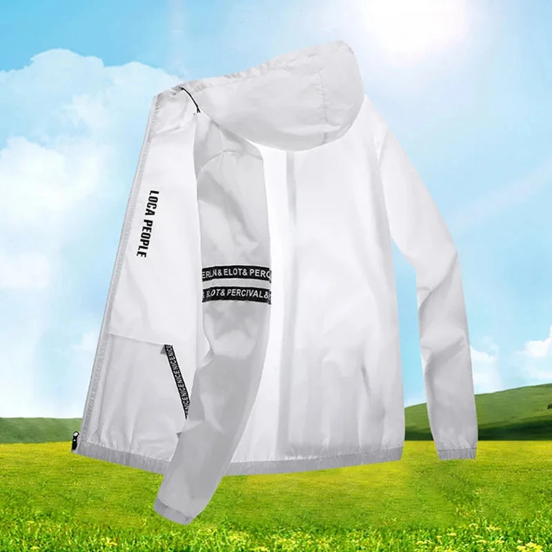 Ultrathin Waterproof Sun Protection Clothing Summer Quick-Dry Bicycle Jacket Men