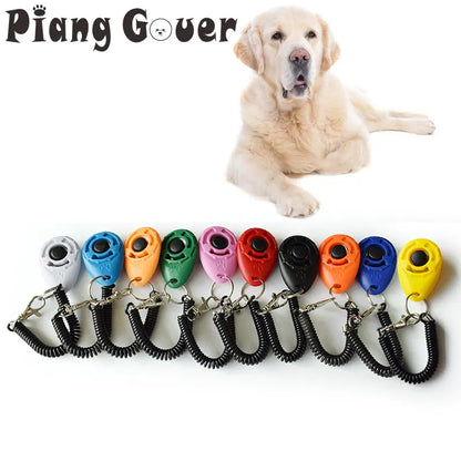 2Pcs Dog Clicker Toys Pet Tranining Clickers Obedience Dog Cat Training Trainer