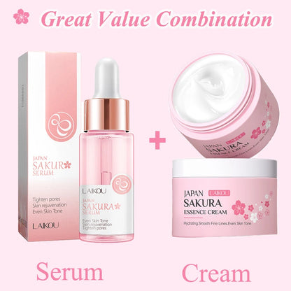 Japan Sakura Wrinkle Remover Face Serum Cream Anti-Aging Fade Fine Lines