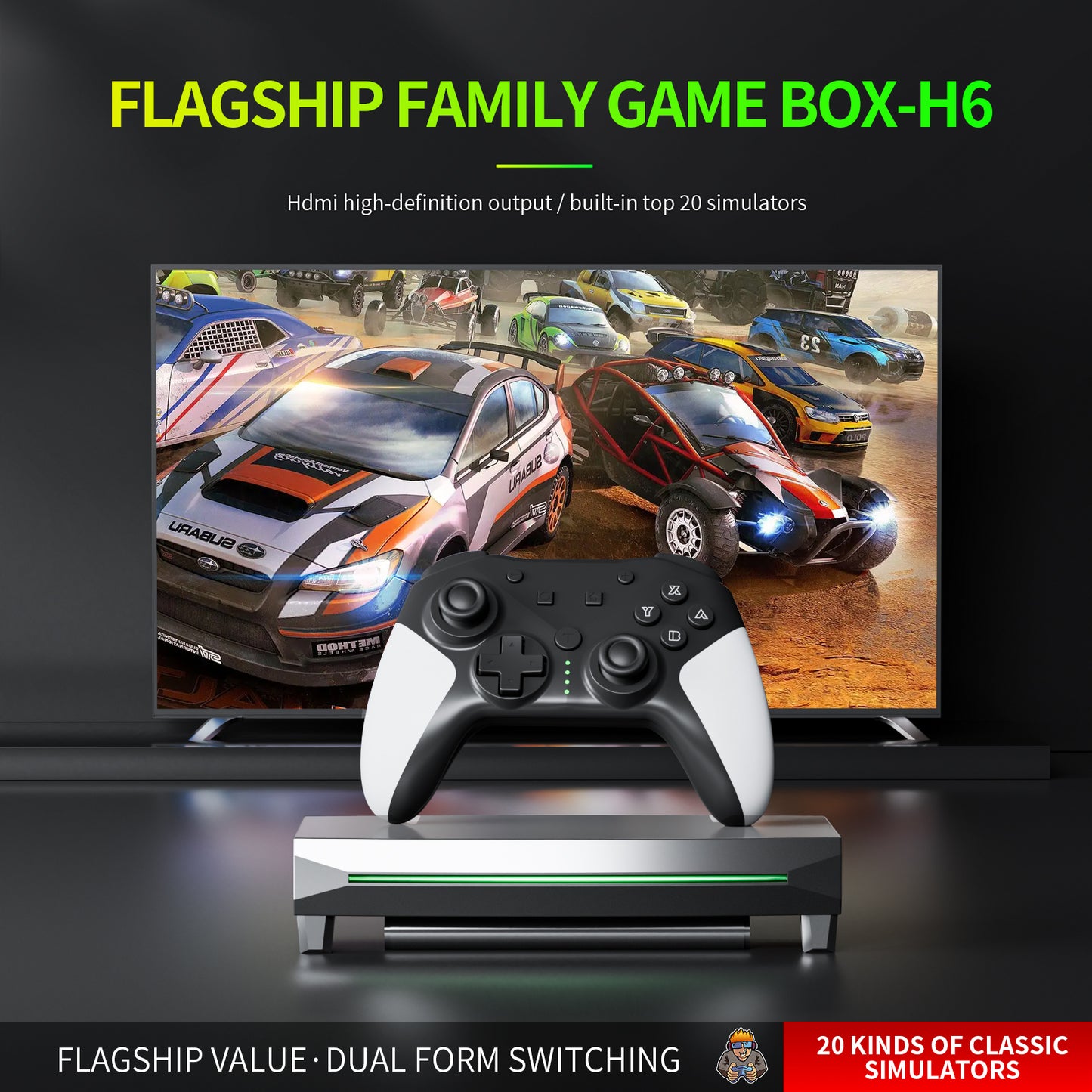 H6 Open Source Simulator Game Console NS Handle TV Game Console 20,000 Games