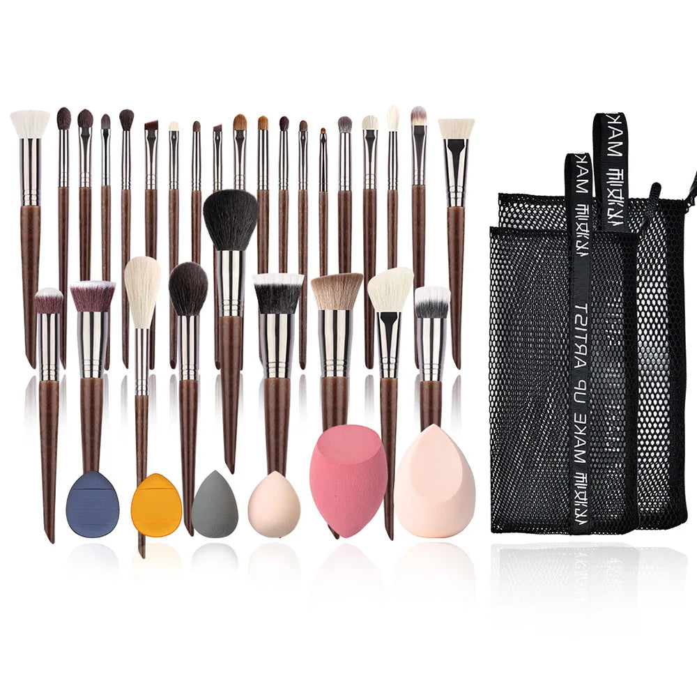 OVW Natural Makeup Brushes Set Eyeshadow Make Up Brush Kit for Makeup