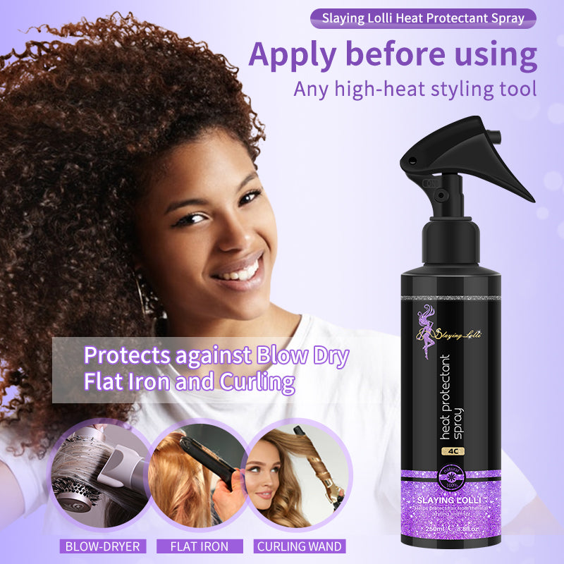 Private Label Professional Curly Hair Care Heat Protect Spray Keratin Treatment