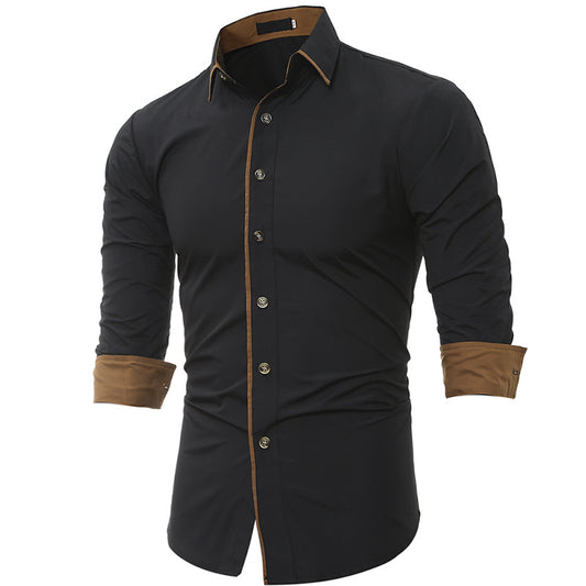 Factory Wholesale Latest Design Cotton Long Sleeve Formal Dress Shirt Slim Fit