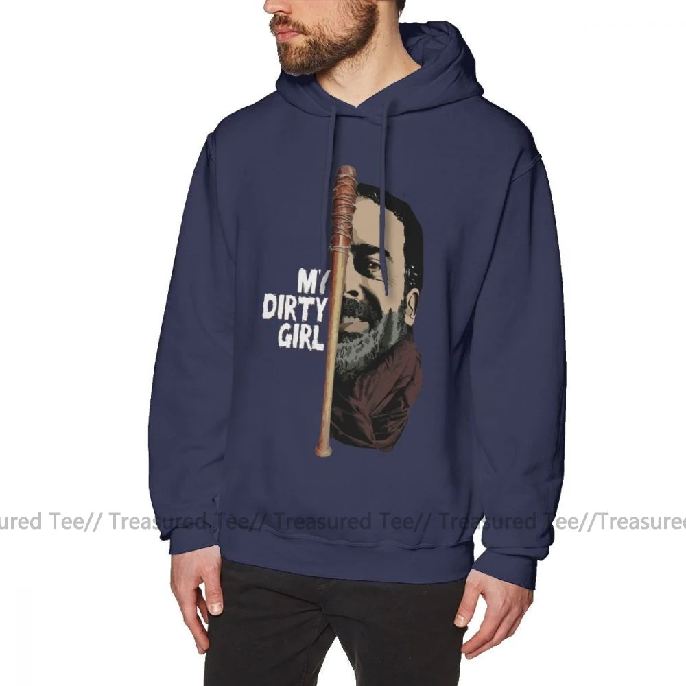 The Walking Dead Hoodie Look at My Dirty-Girl Hoodies Long Length Cotton