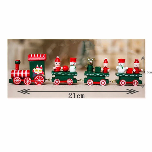 New Year Gifts Christmas Decorations for Home Creative Color Christmas Train