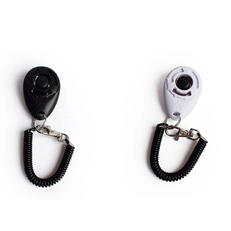 2Pcs Dog Clicker Toys Pet Tranining Clickers Obedience Dog Cat Training Trainer