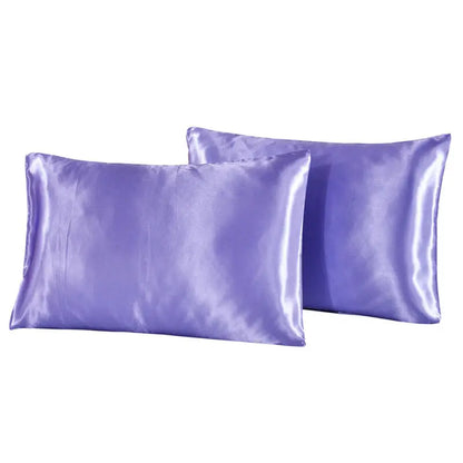 1Pc Queen Satin Silk Pillowcase Pillow Case Cover Home Bedding Smoothy Pillow