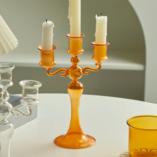 3 Heads Candle Holders Candlestick for Home Decoration Holiday Candle Stick