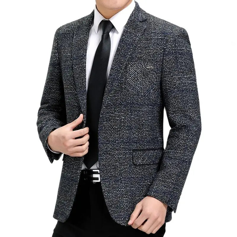 Batmo 2023 New Arrival High Quality Smart Plaid Casual Blazer Men,men's Casual