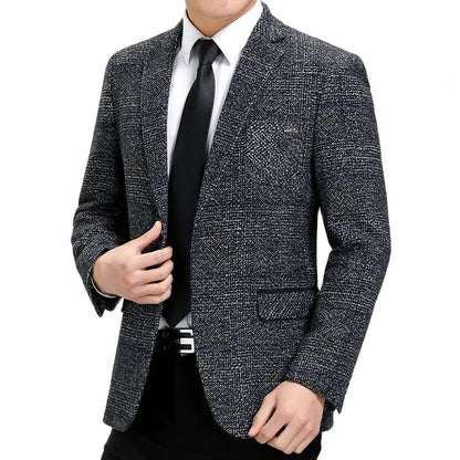 Batmo 2023 New Arrival High Quality Smart Plaid Casual Blazer Men,men's Casual