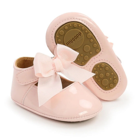 Newborn Baby Shoes Baby Boy Girl Shoes Girl Classic Bowknot Rubber