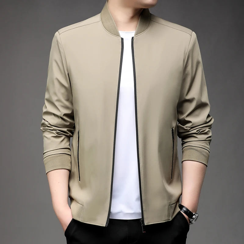 Fashion Handsome Spring Baseball Collar Business Casual Jacket