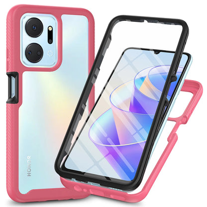 Shockproof Clear Phone Case Built-In Screen Protector TPU Rugged Defender Cover