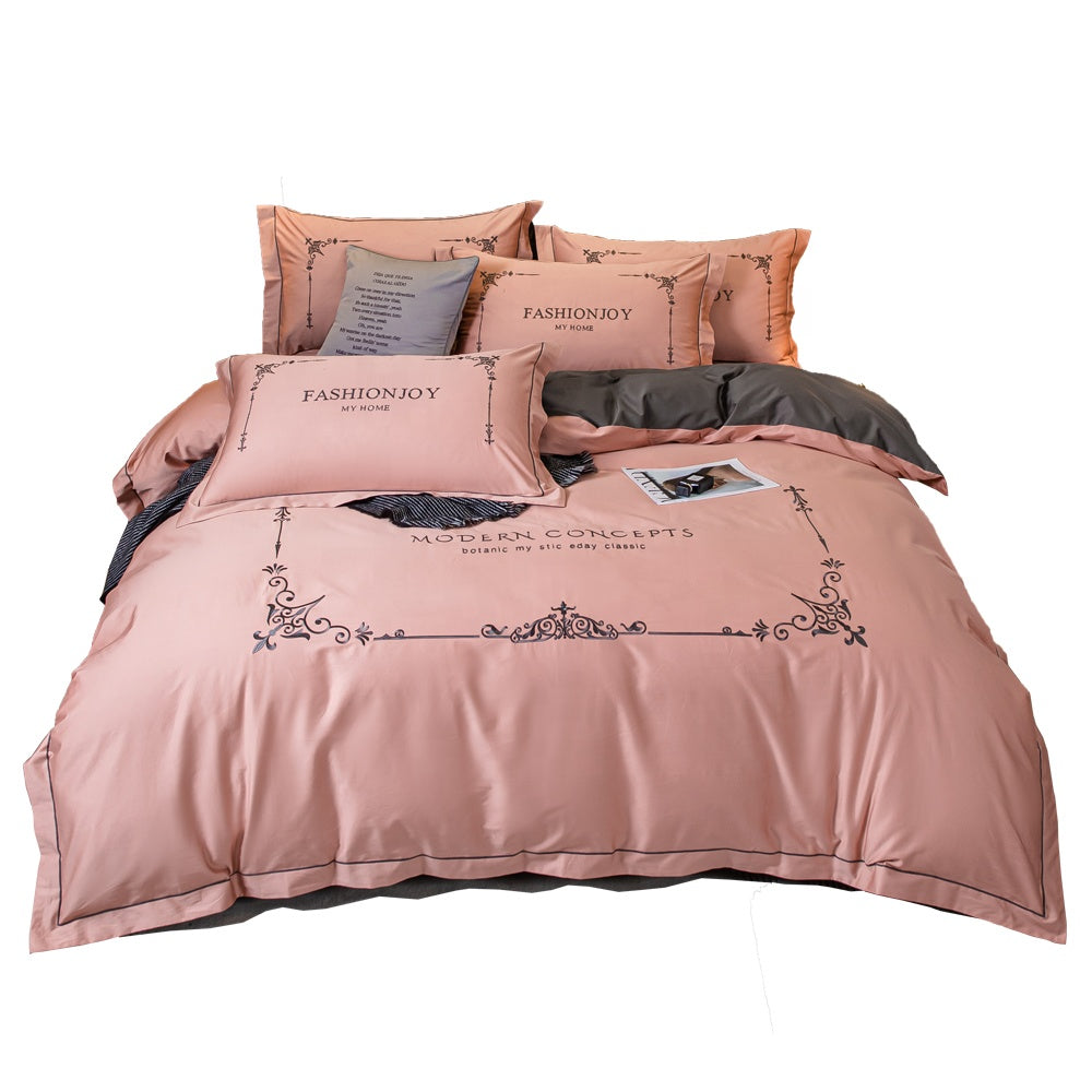 Luxury Cotton Embroidery Bedding Sets Luxury Style Bed Sheet