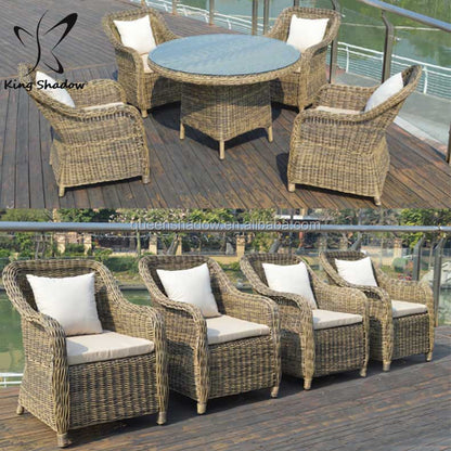 Popular Outdoor Rattan Lounger Sofa Set Designs Garden Furniture for Sale