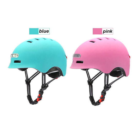 Safety Helmets for Electric Scooter Spare Parts Helmet With LED Flashing Light