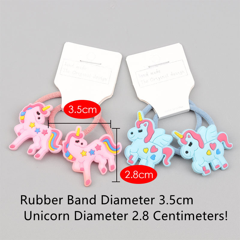 Cute Small Animal Silicone Unicorn Hair Band Rubber Band High Elastic