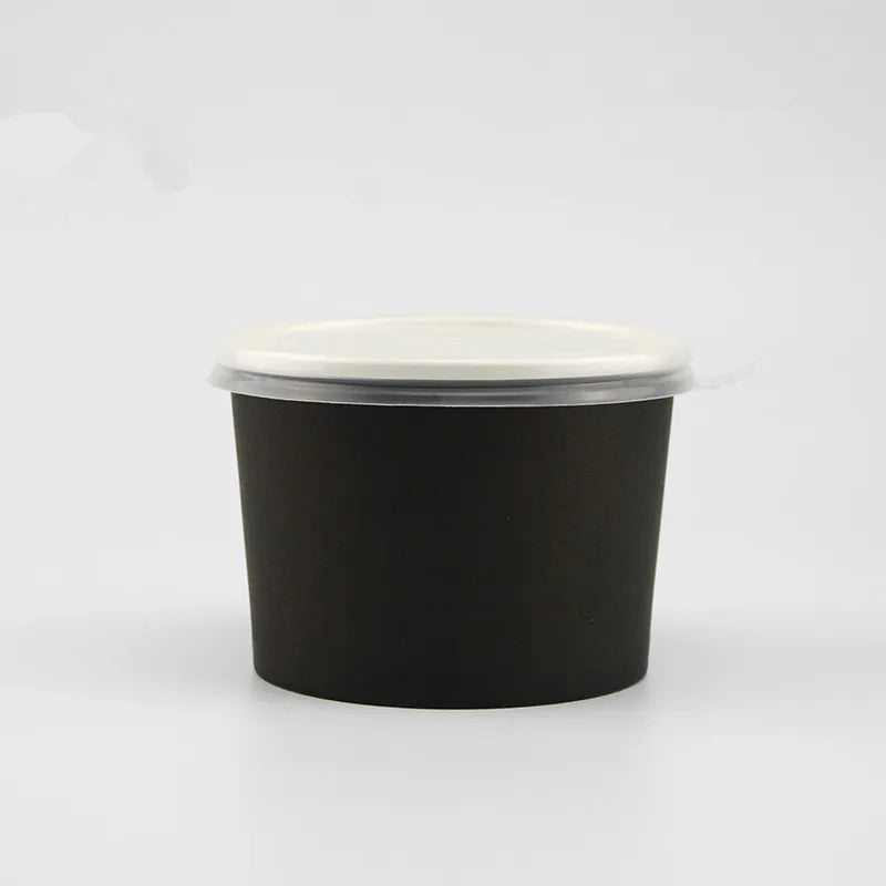 50pcs High Quality Black Thicken Disposable Paper Cups