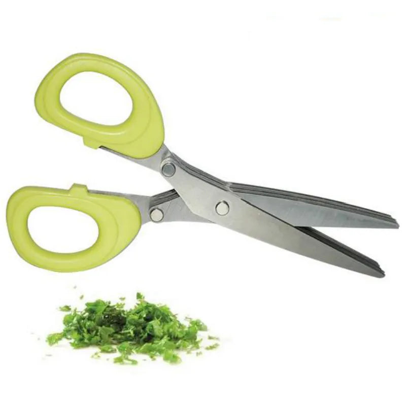 19cm Minced 5 Layers Multifunctional Kitchen Scissor Shredded Chopped Scallion