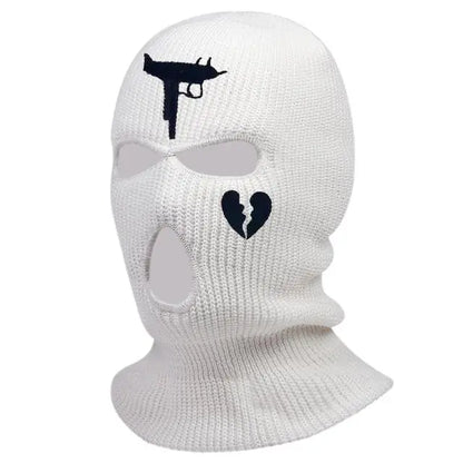 Men Balaclava Mask Hat Winter Warm Windproof Knit Beanies Bonnet Unisex Caps