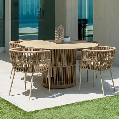 Outdoor Courtyard Dinner Chair New Design Patio Furniture Leisure Four Sets