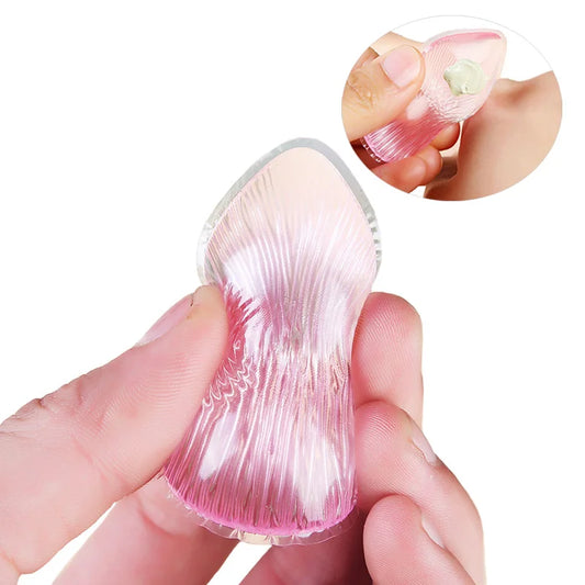 Silicone Makeup Sponge, Clear Applicator & Blender Cosmetic Puff BB Pad for All