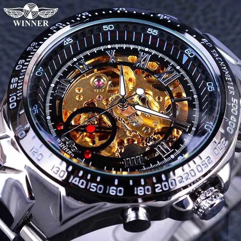 Winner New Top New Men Mechanical Wristwatches Luxury Automatic Mens Watch