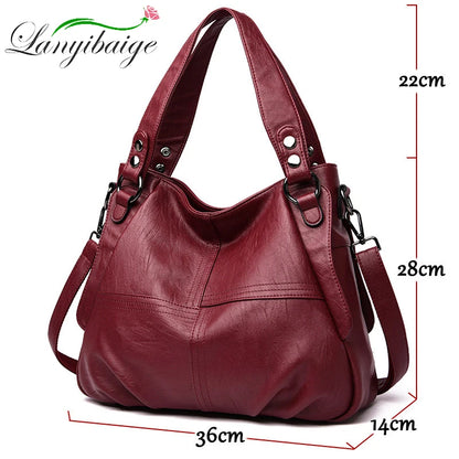 LANYIBAIGE Luxury Designer Handbags High Quality Soft Leather Bags Ladies