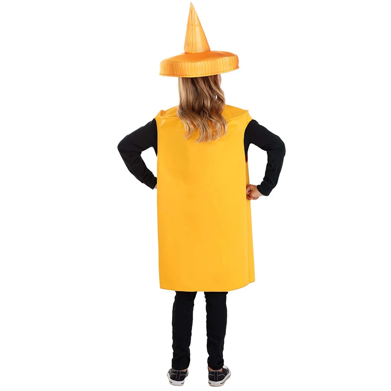 2024 New Arrival Unisex Girl Boy Child Yellow Mustard Fancy Dress