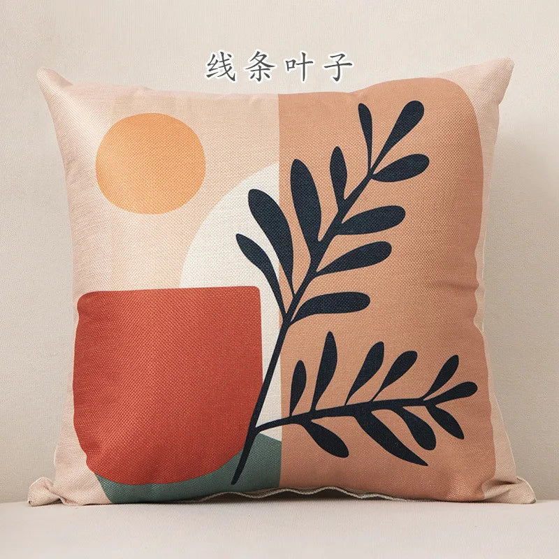 45*45 Cushion Cover Pillow Creative Abstract Art Streak Face Pillowcase