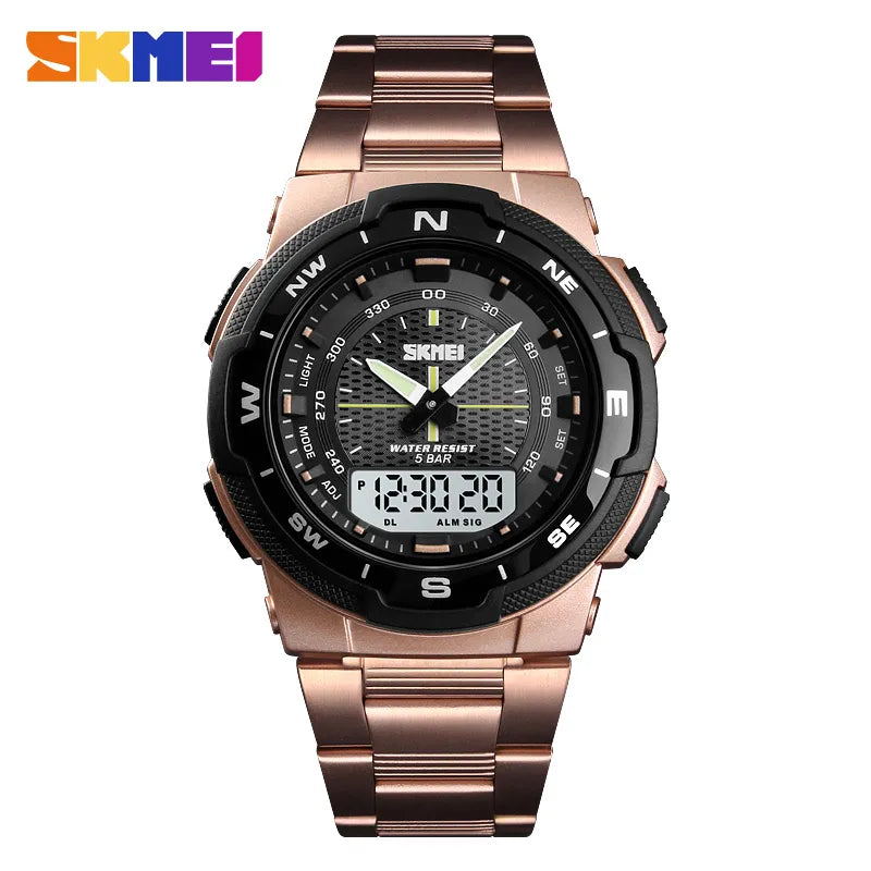 SKMEI Watch Men's Watch Fashion Watches Stainless Steel Strap Mens Watches