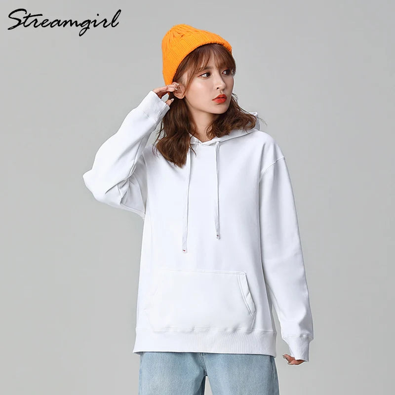 Women's Sweatshirt Cotton Oversized Hoodies and Sweatshirts