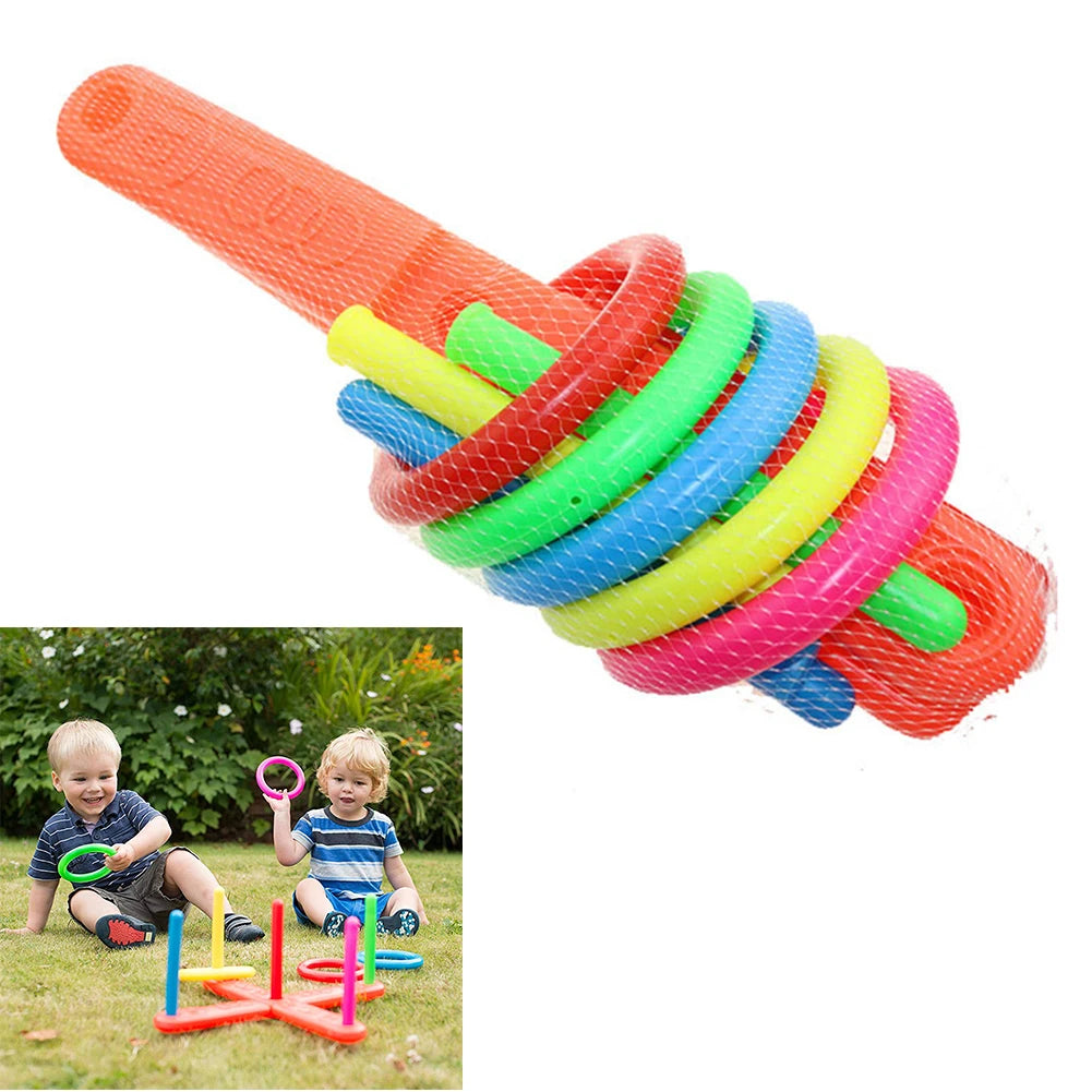 Parent-Child Throwing Ferrule Toy Rainbow Rings Toys Large