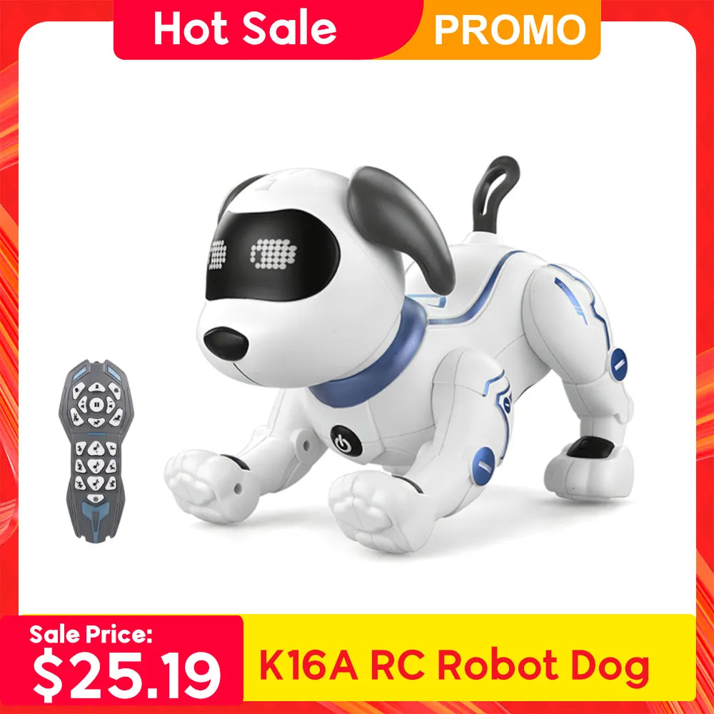 LE NENG TOYS K16A Electronic Animal Pets RC Robot Dog Voice Remote Control Toys