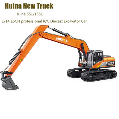 Huina551 Alloy Professional Excavator RC Truck Huina 1551 Remote Control