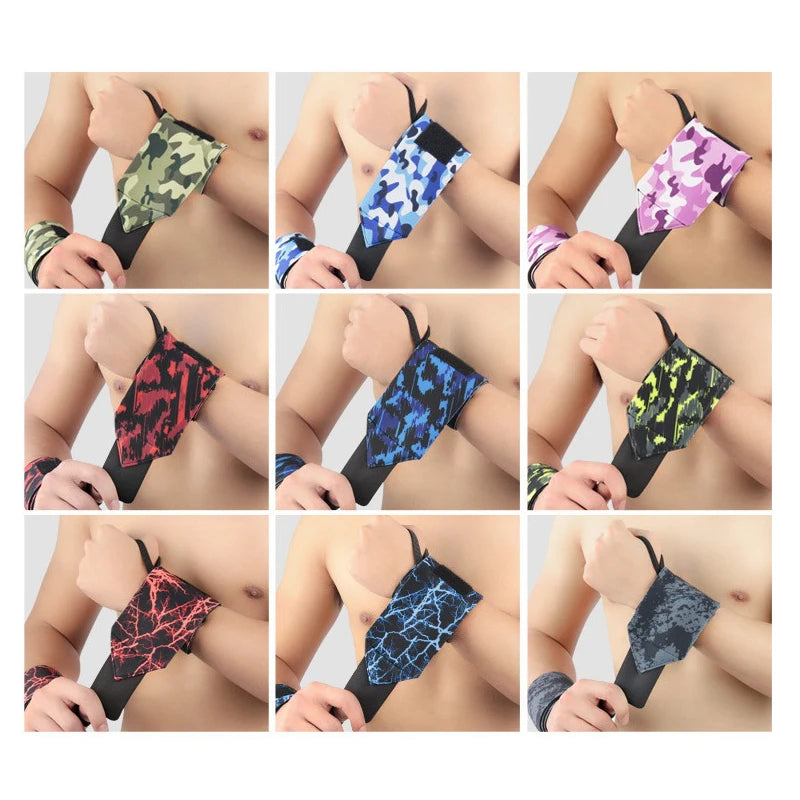 2Pcs Camouflage Neoprene Weightlifting Wrist Wrapping Support Fitness