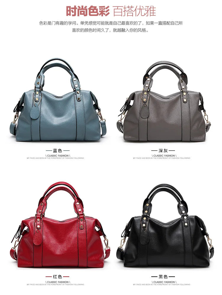 Wholesale Leather Shoulder Bag Women Tote Top Handle Handbags